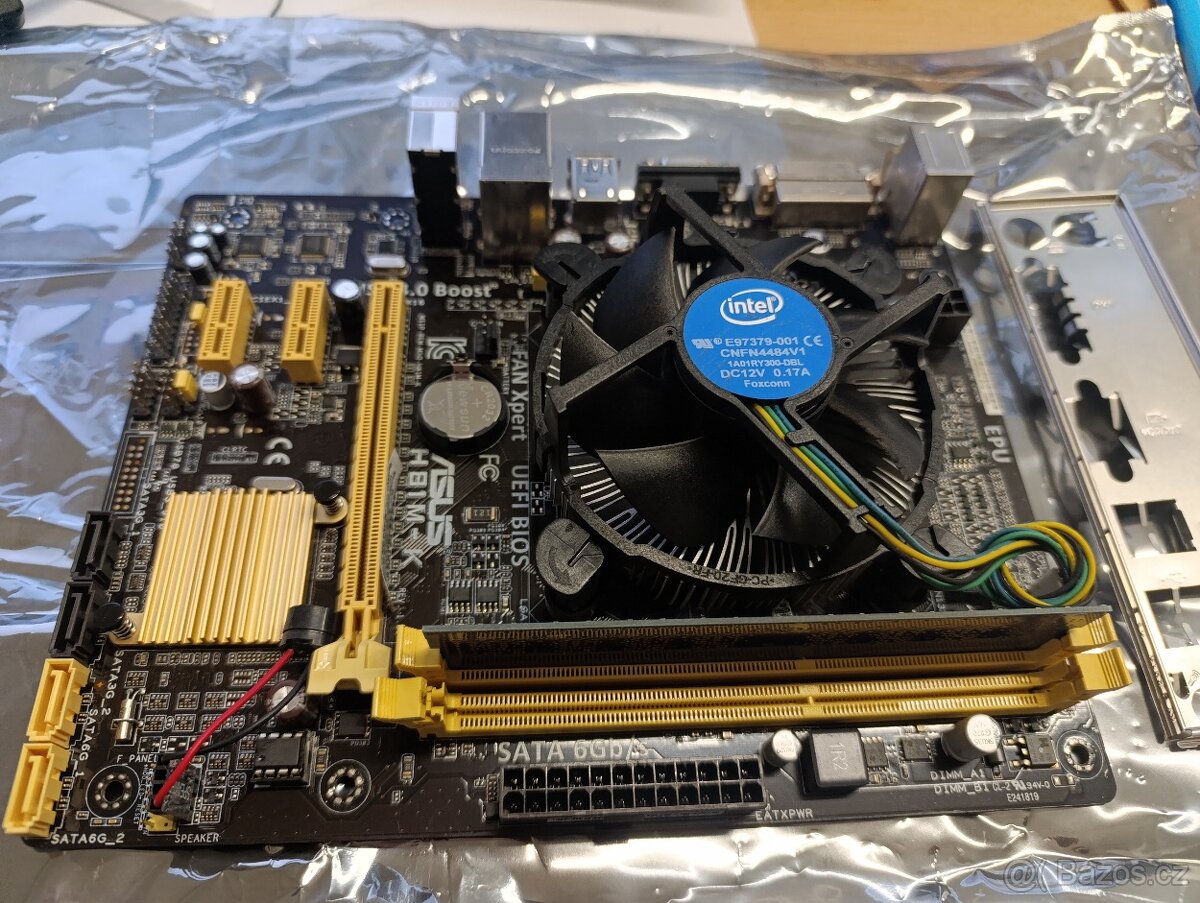 Asus H81M-K, + CPU i3-4160, RAM 4GB DDR3 - 2