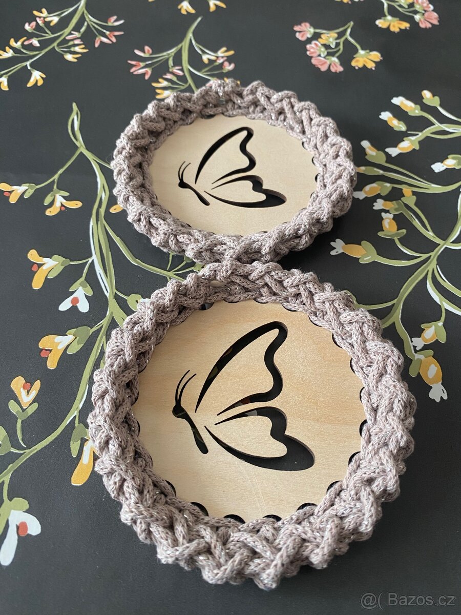 Jarní háčkované podtácky - 2