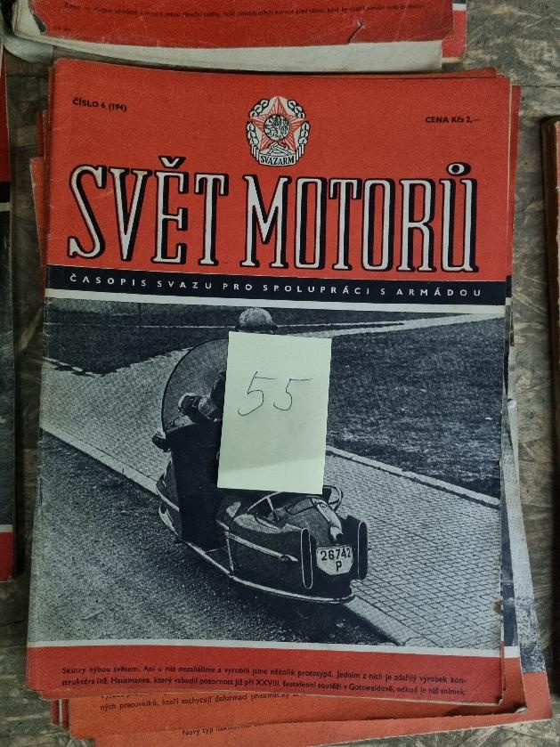 prodám kompletní sbírku časopisů SVĚT MOTORŮ - 2