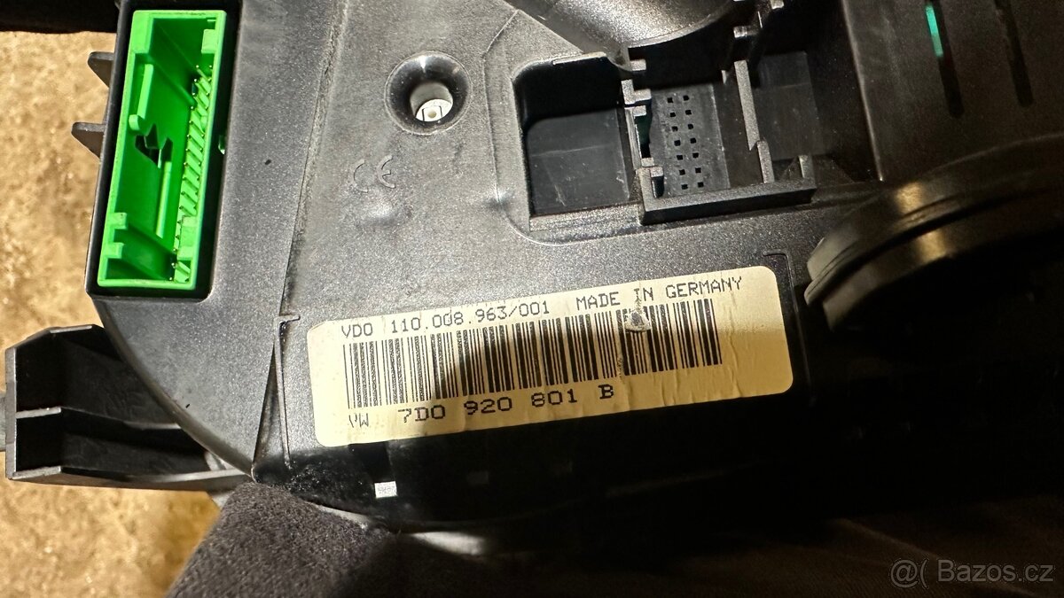 Modré budíky VW T4 - 2