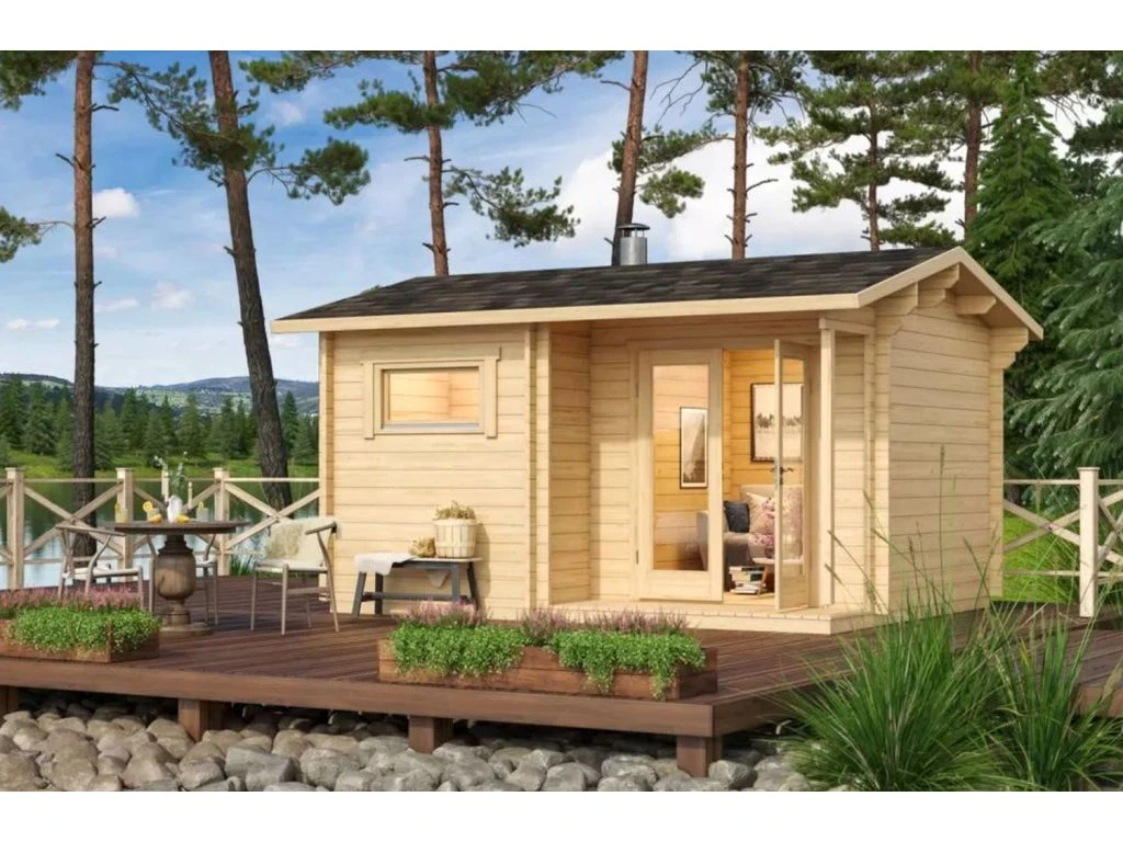 Venkovní finská sauna Molde, terasa, 4,2x3,3m - 2
