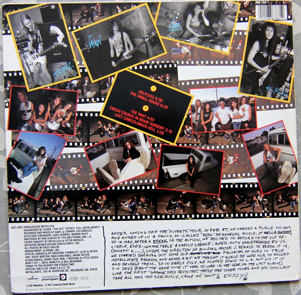EP deska - Metallica - The $5.98 E.P. (původní vydání) - 2