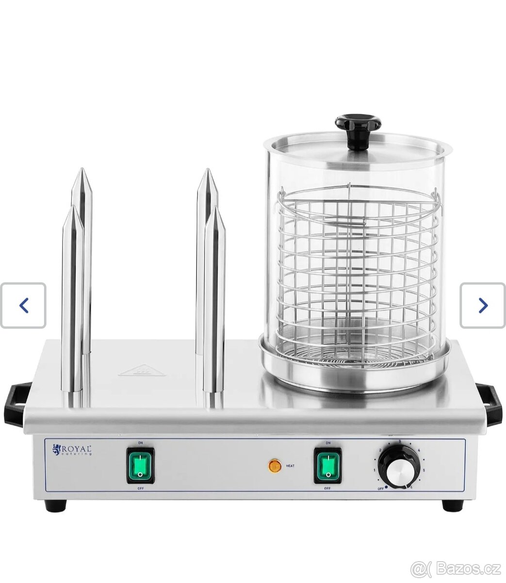 Hotdogovač 550W Royal Catering 4Trny - 2