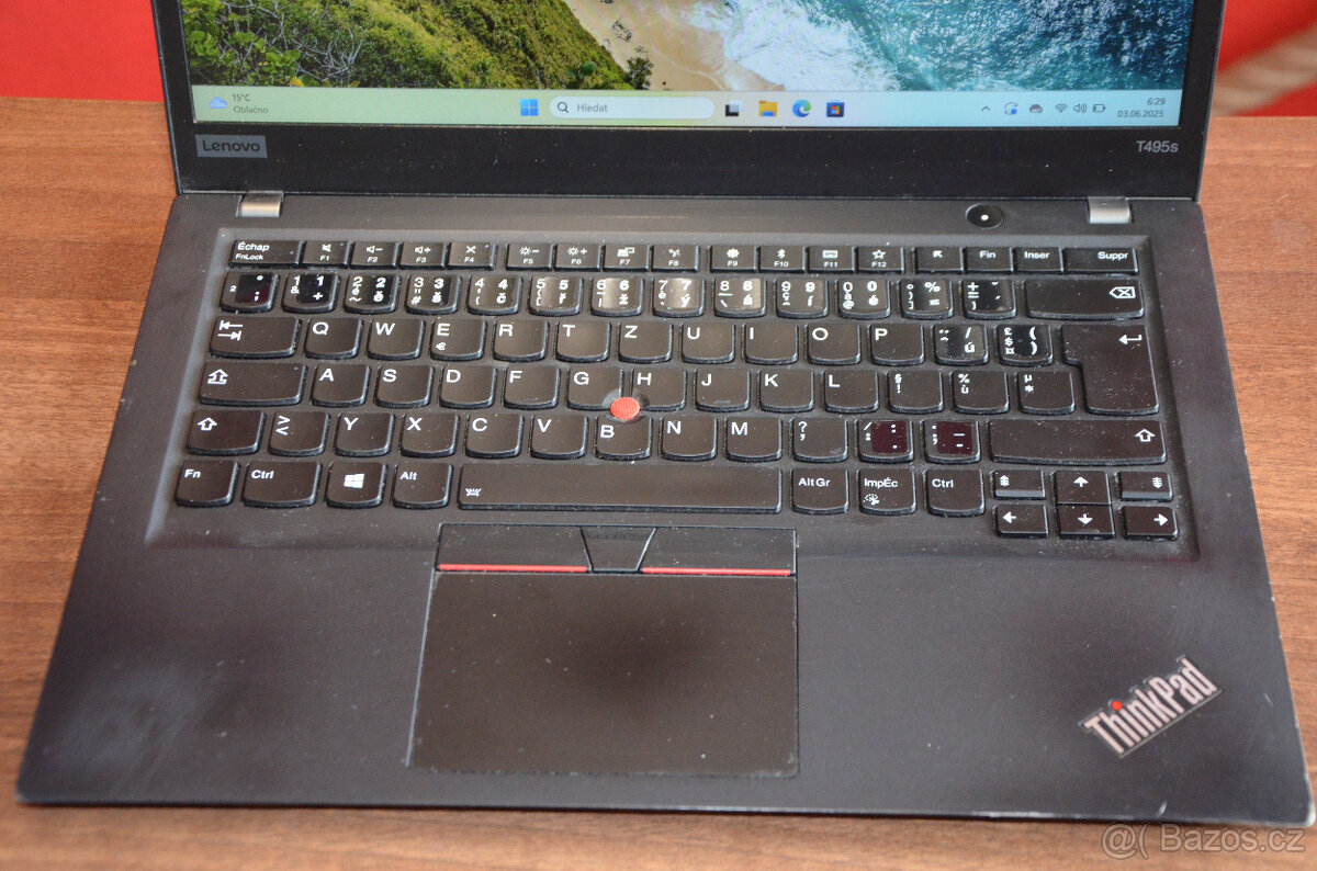 Lenovo TP T495s Ryzen5/8GB/SSD 256GB NVMe/záruka - 2