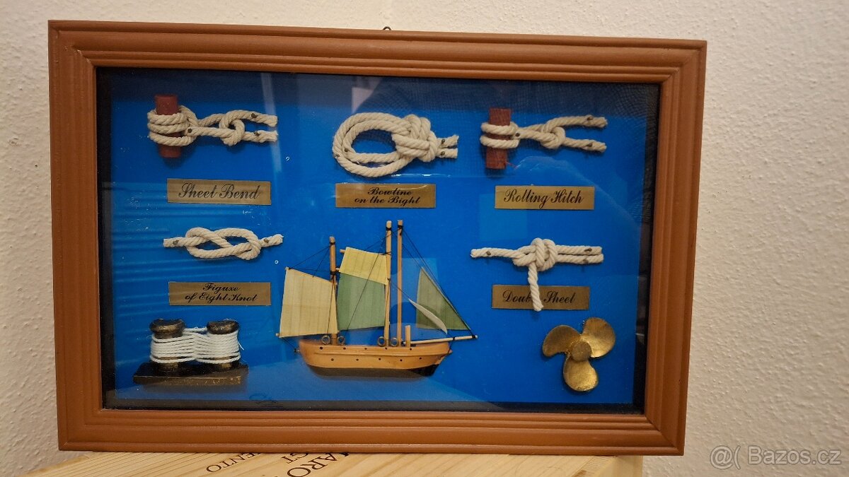 Obraz - námořní uzly, plachetnice Bounty - 2