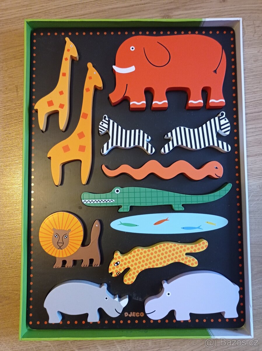 Vkládací puzzle jungle Djeco - 2