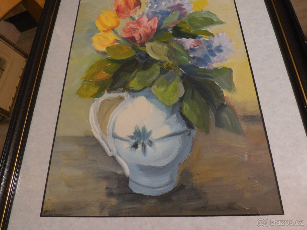 Obraz kytice ve džbánu - 2