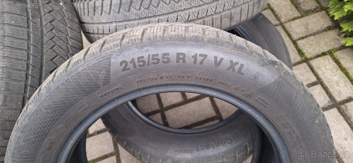 215/55r17 zimní pneu continental - 2