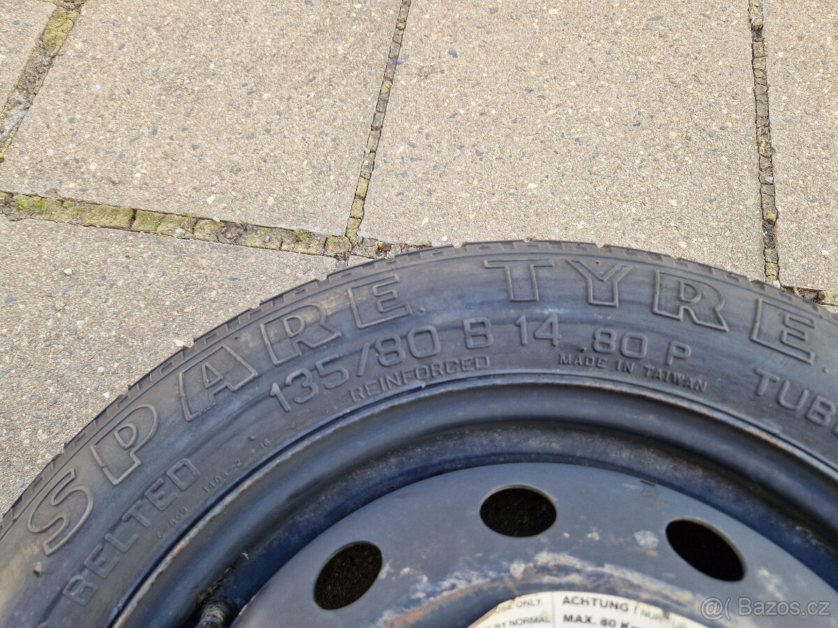 dojezdové kolo, rezerva 4x98 R14 - 2