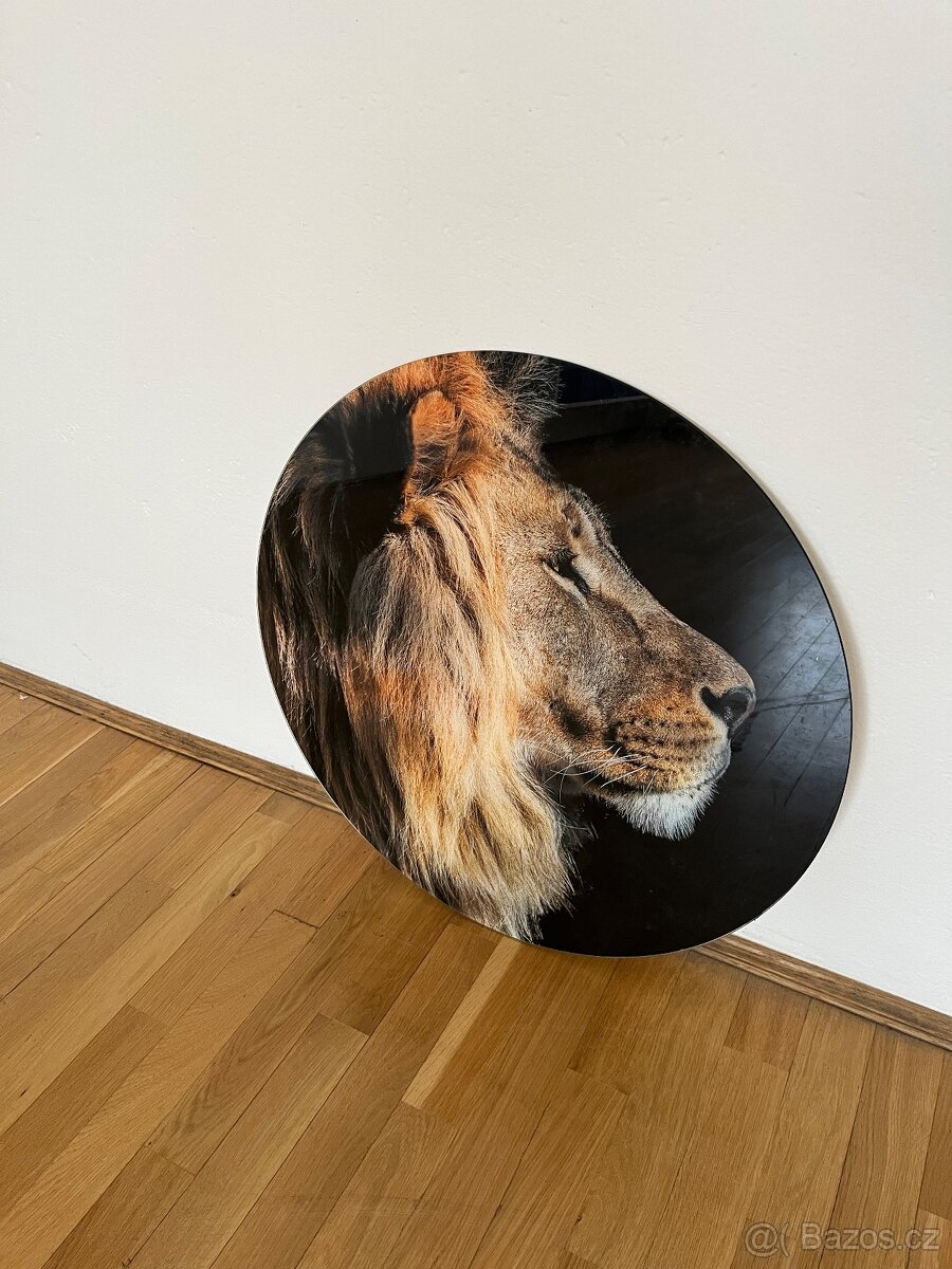 skleněný obrat se lvem - 2