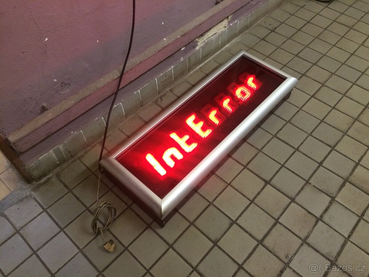 Číselný LED panel – řádek - segmenty - 2