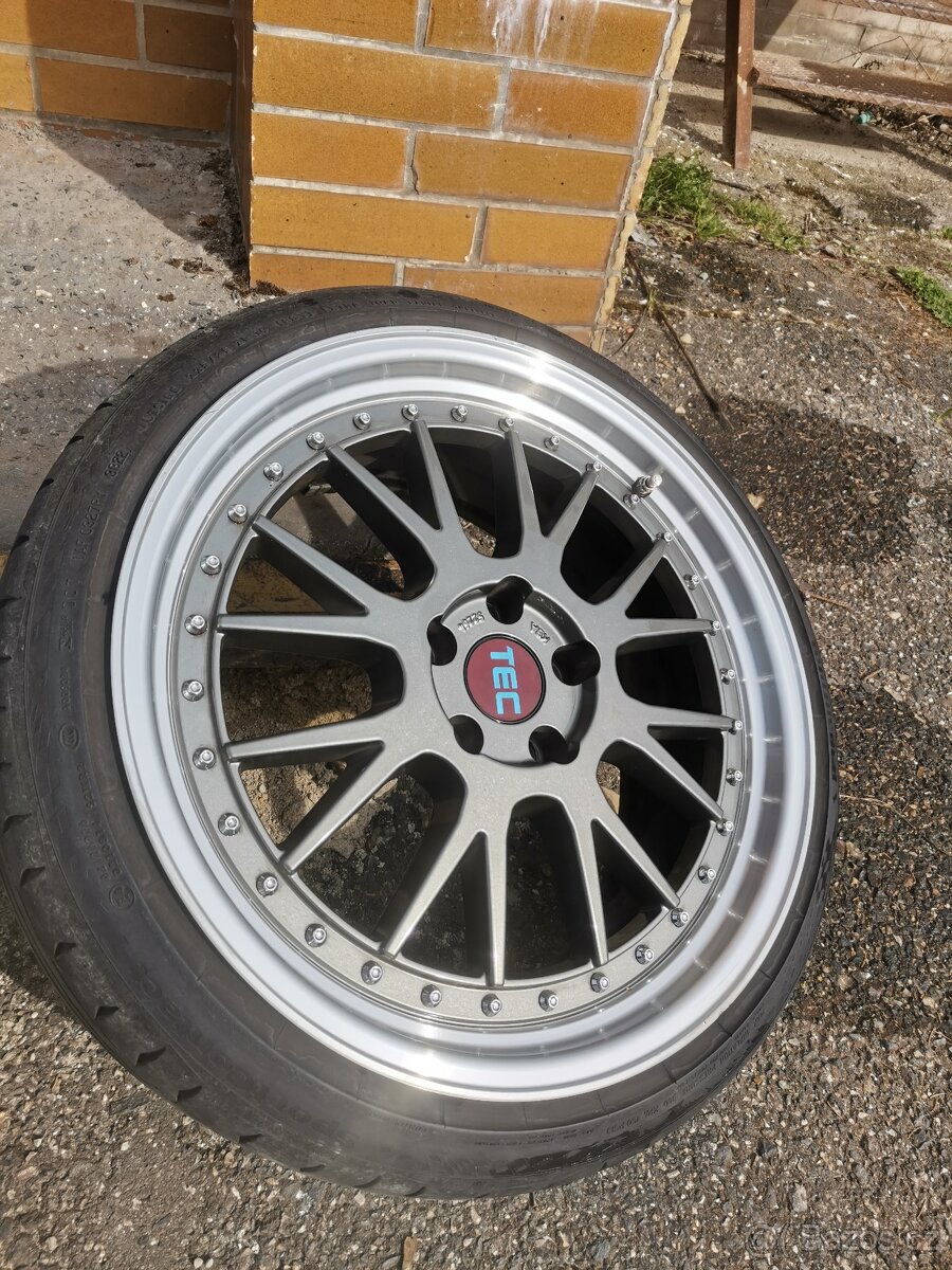 TEC GT EVO 19" 5x112 – titan / leštěný límec - 2
