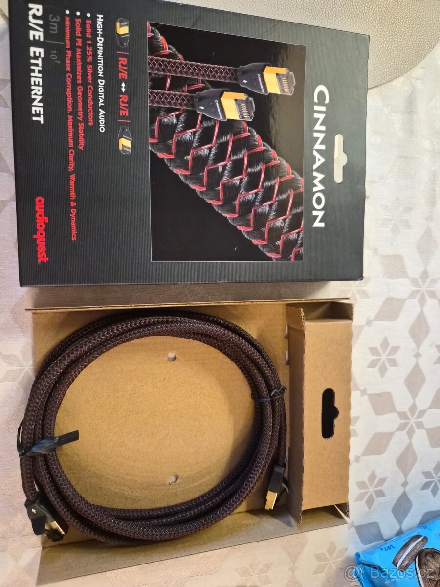 Audioquest cinnamon audiofilsky ethernet kabel 3m - 2