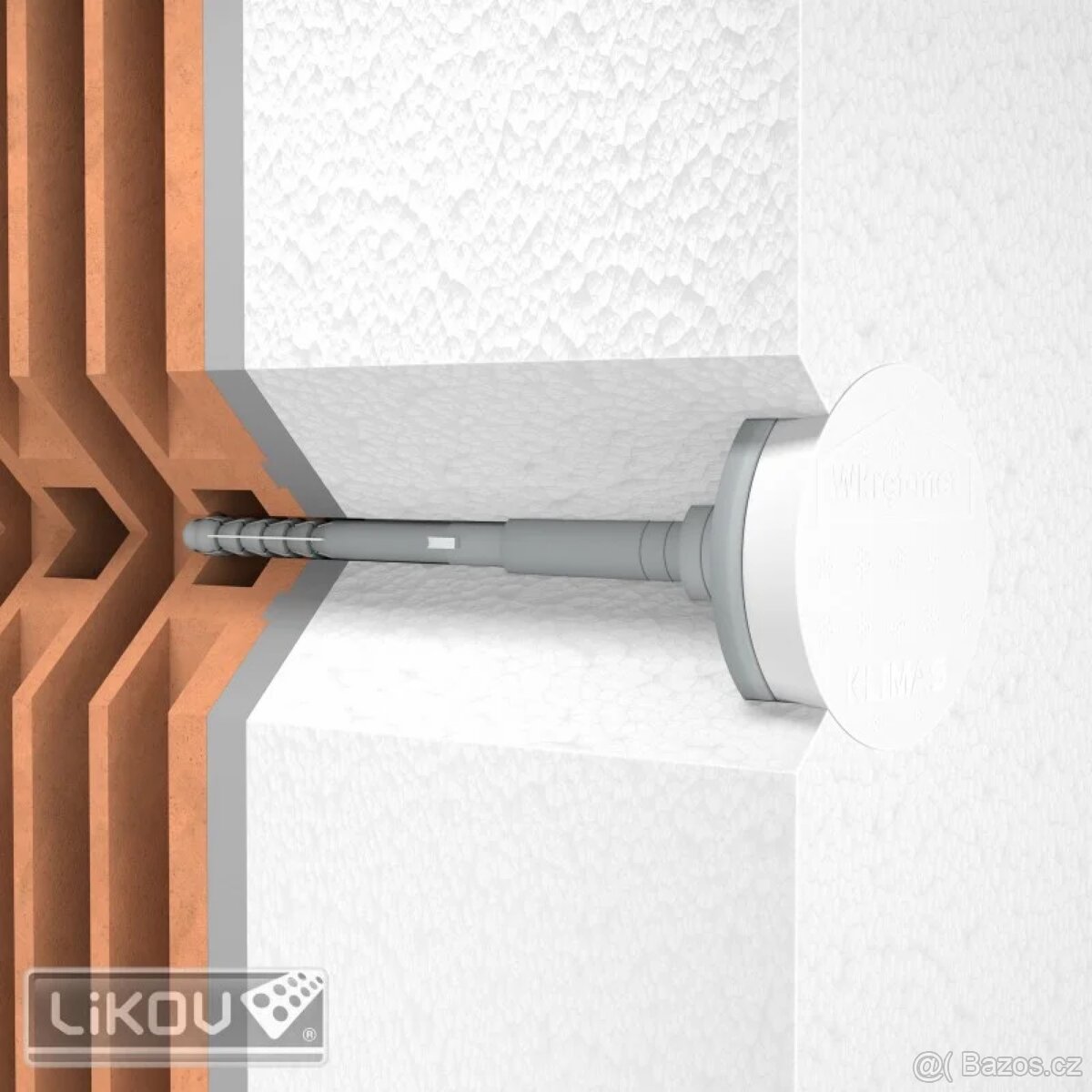 FASÁDNÍ HMOŽDINKA/KOVOVÝ ŠROUB/INTEGROVANÁ EPS ZÁTKA - 2