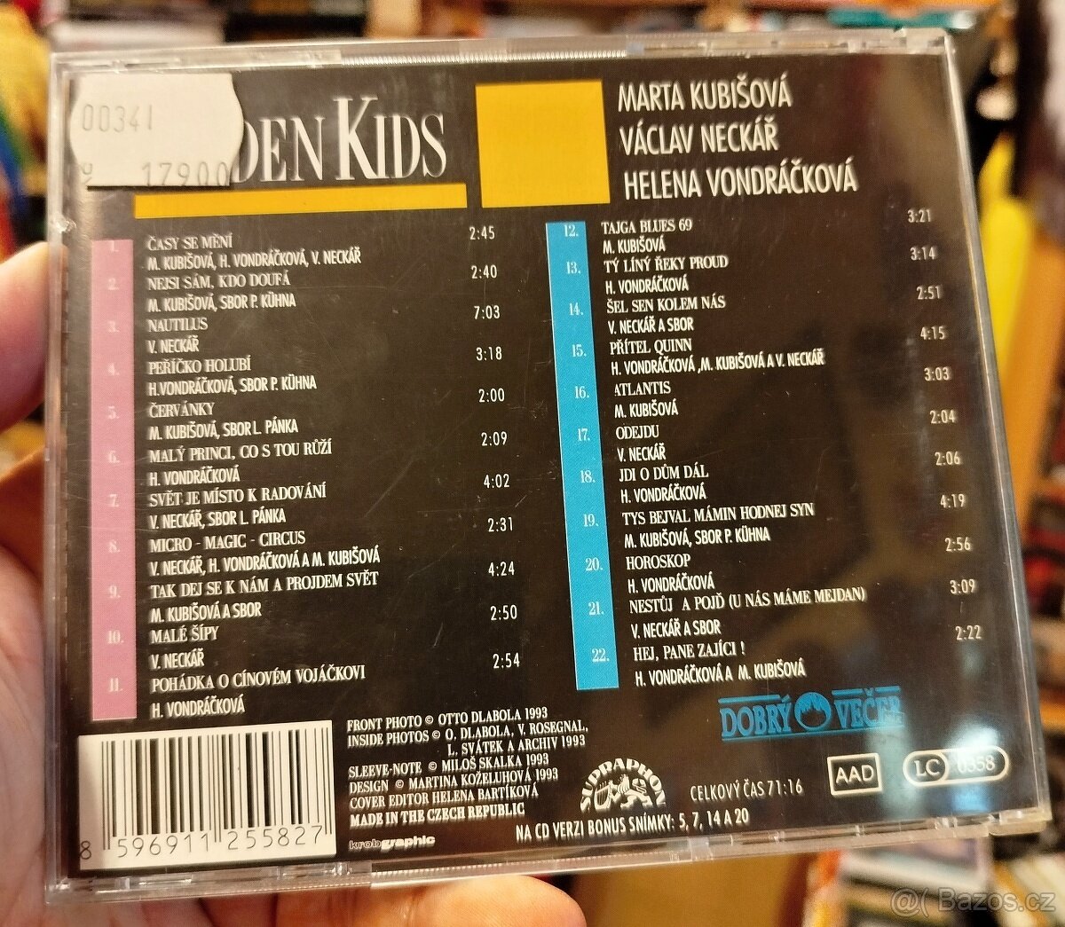 CD Kubišová, Neckář, Vondráčková - GOLDEN KIDS - 2