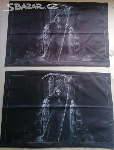 povlečení nové s lebkama - 2