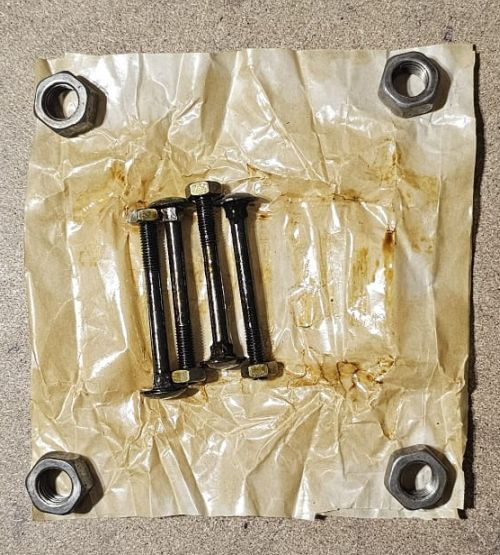 Vratové šrouby M8 x 75 s maticí - 2