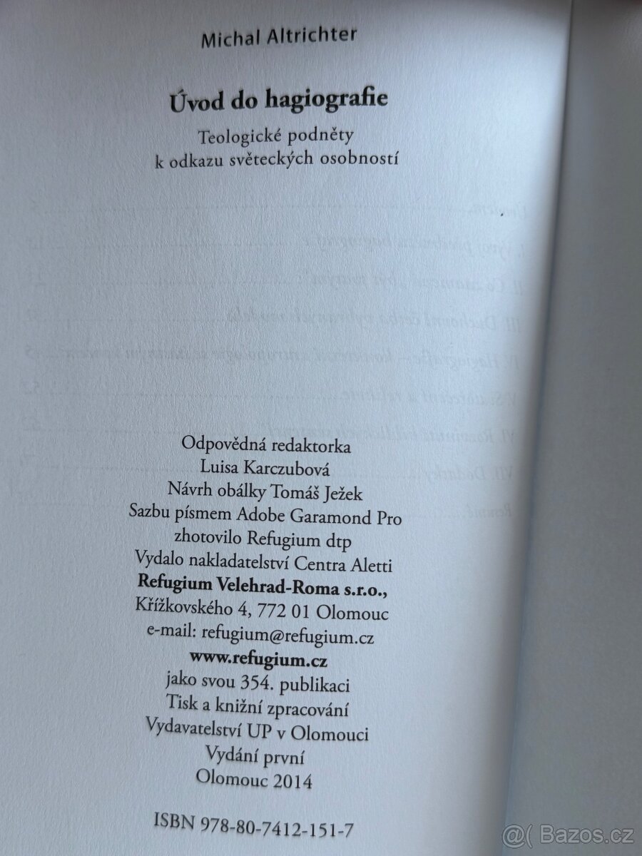 Kniha Úvod do hagiografie - 2