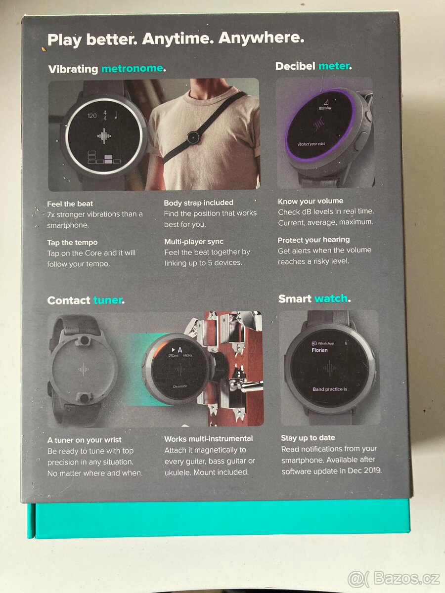 Soundbrenner Core metronóm hodinky - 2