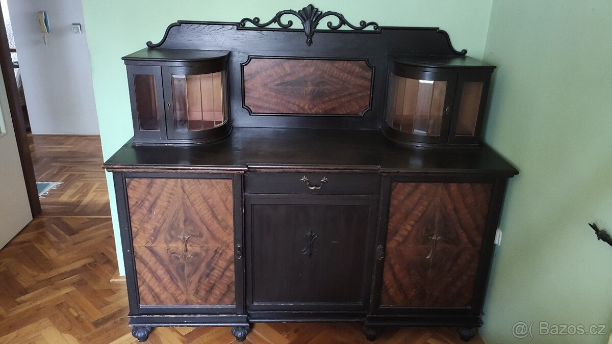 Starožitné bifé, sekretář, skříň - 2
