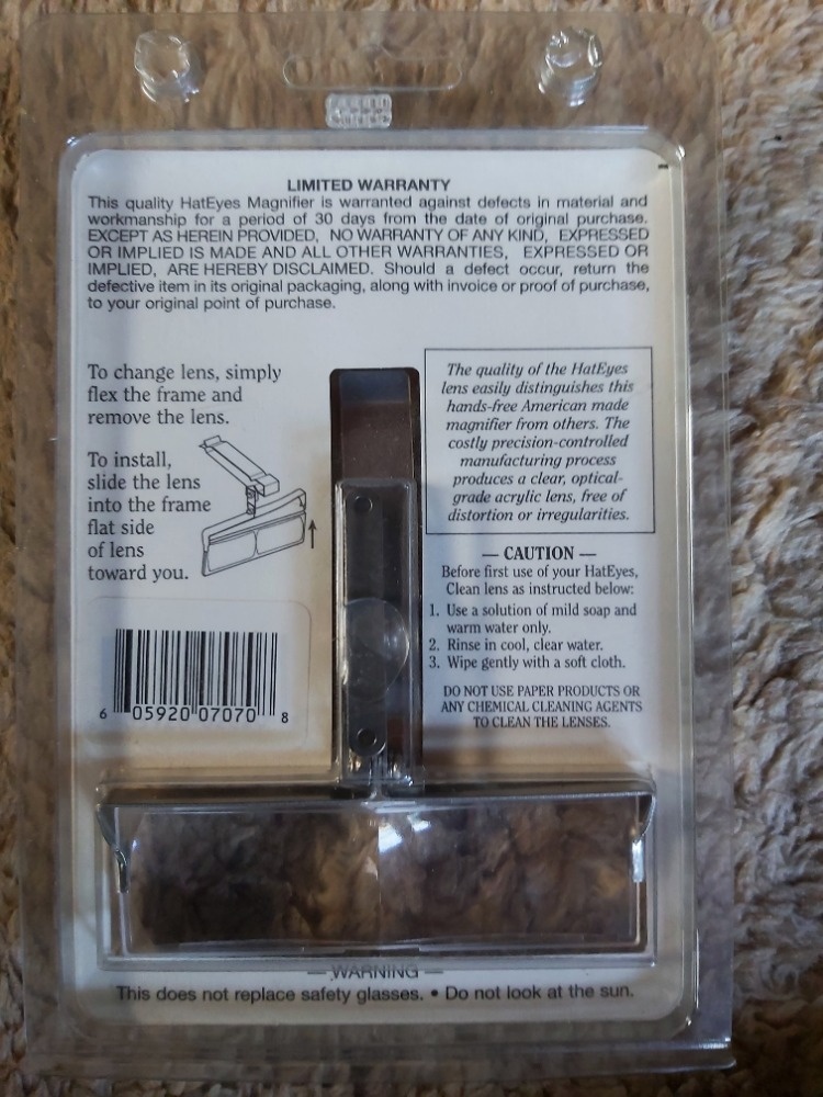 Lupa s klipem na kšilt - 2