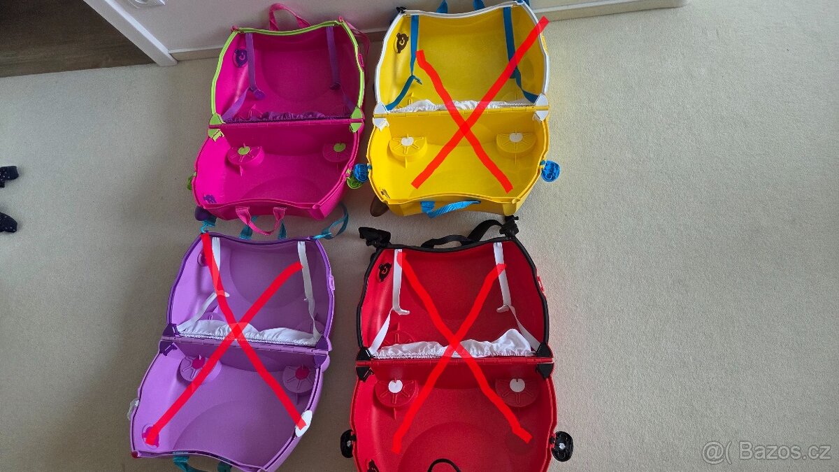 Dětský kufr, kufřík Trunki růžovo fialový - 2