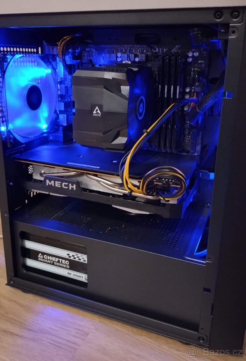 Herní PC s Ryzen 3700x, RX 6700 XT a 27" 75Hz FreeSync LCD - 2