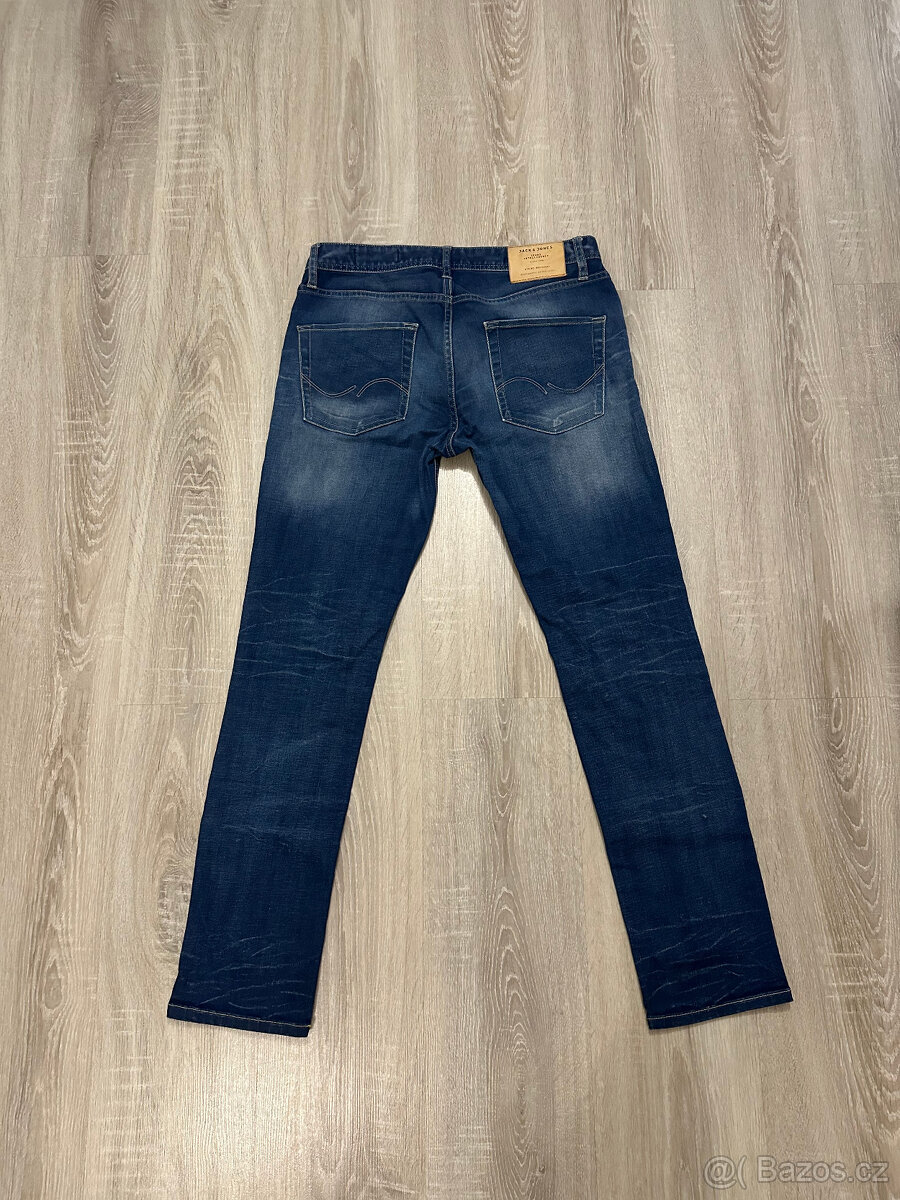 JACK & JONES - SKINNY DENIM KRÁSNÉ PÁNSKÉ DŽÍNY W32/L32 🤩 - 2