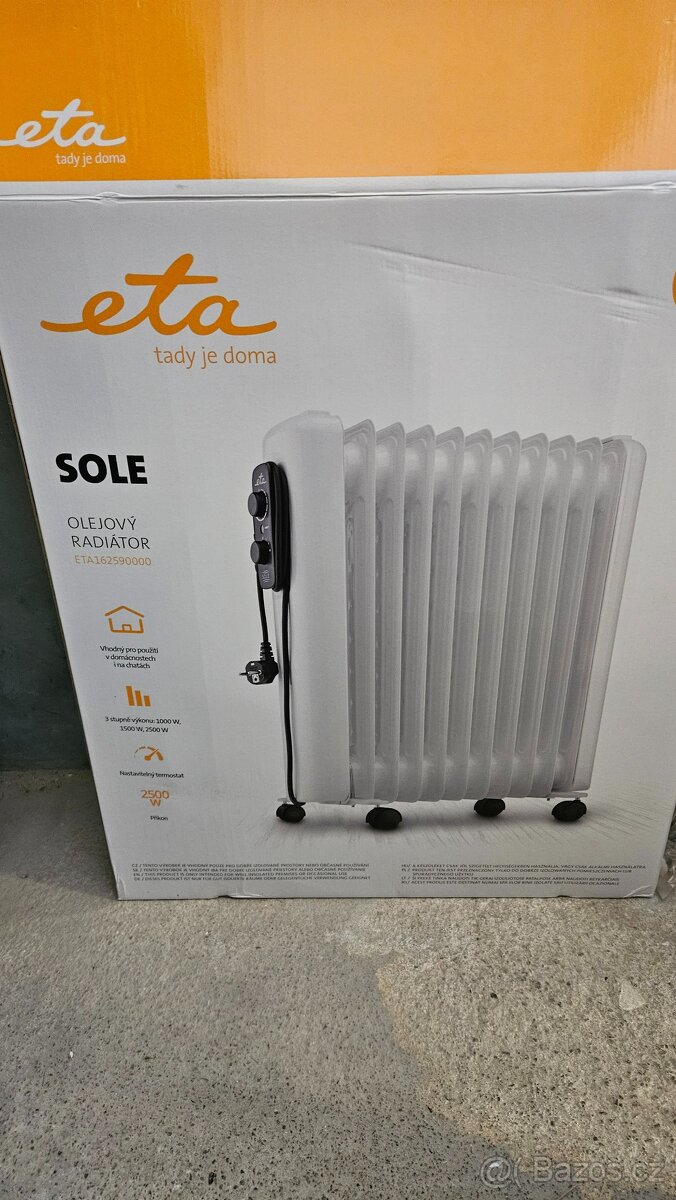 Eta olejový elektrický radiátor - 2