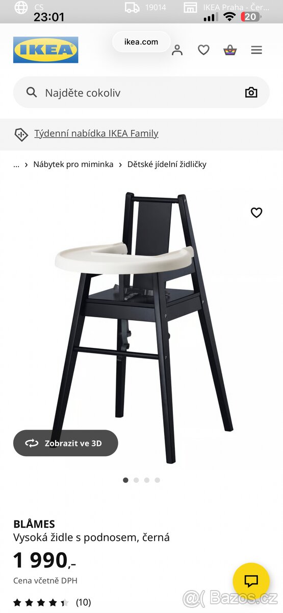 Dětská jídelní židlička IKEA - 2