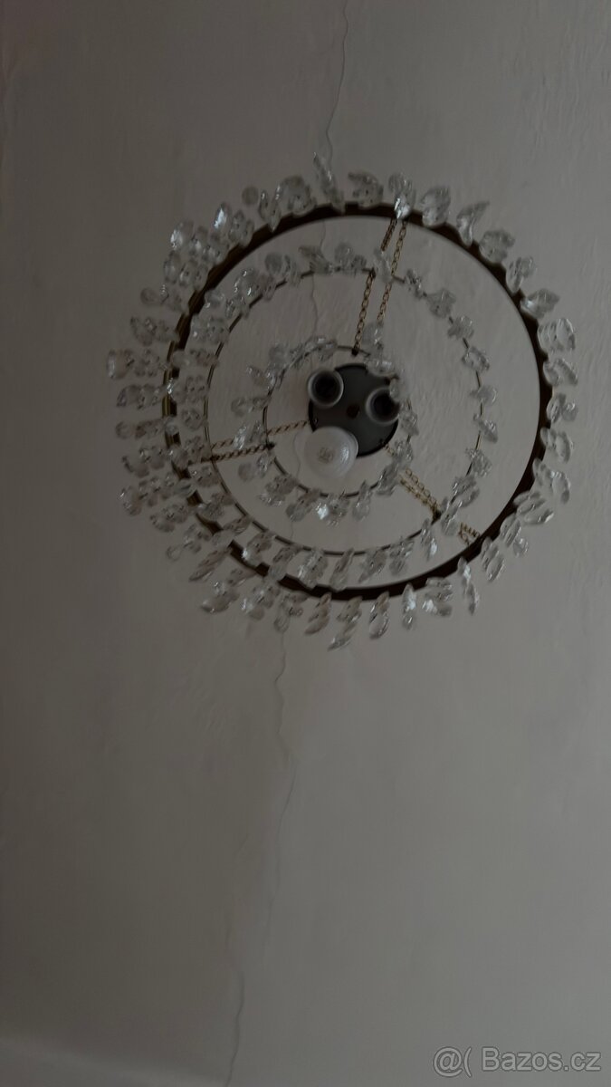 Starožitný křišťálový lustr - 2