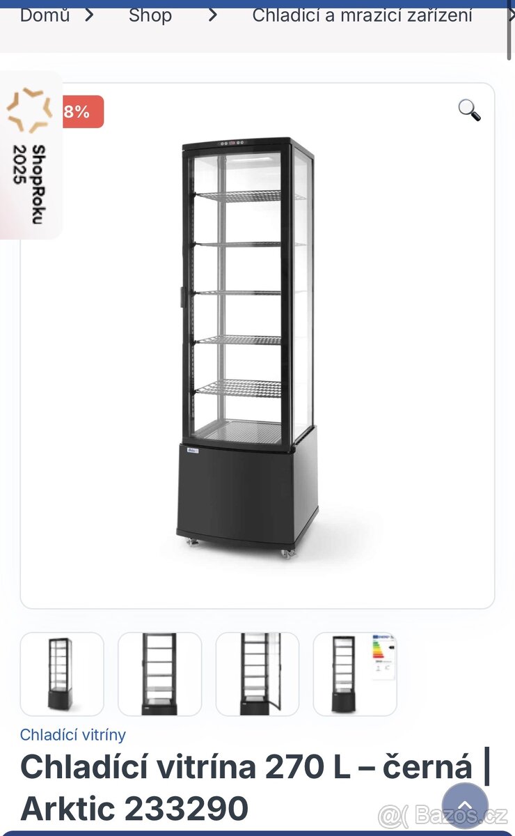 Chladicí vitrína na dorty - 2