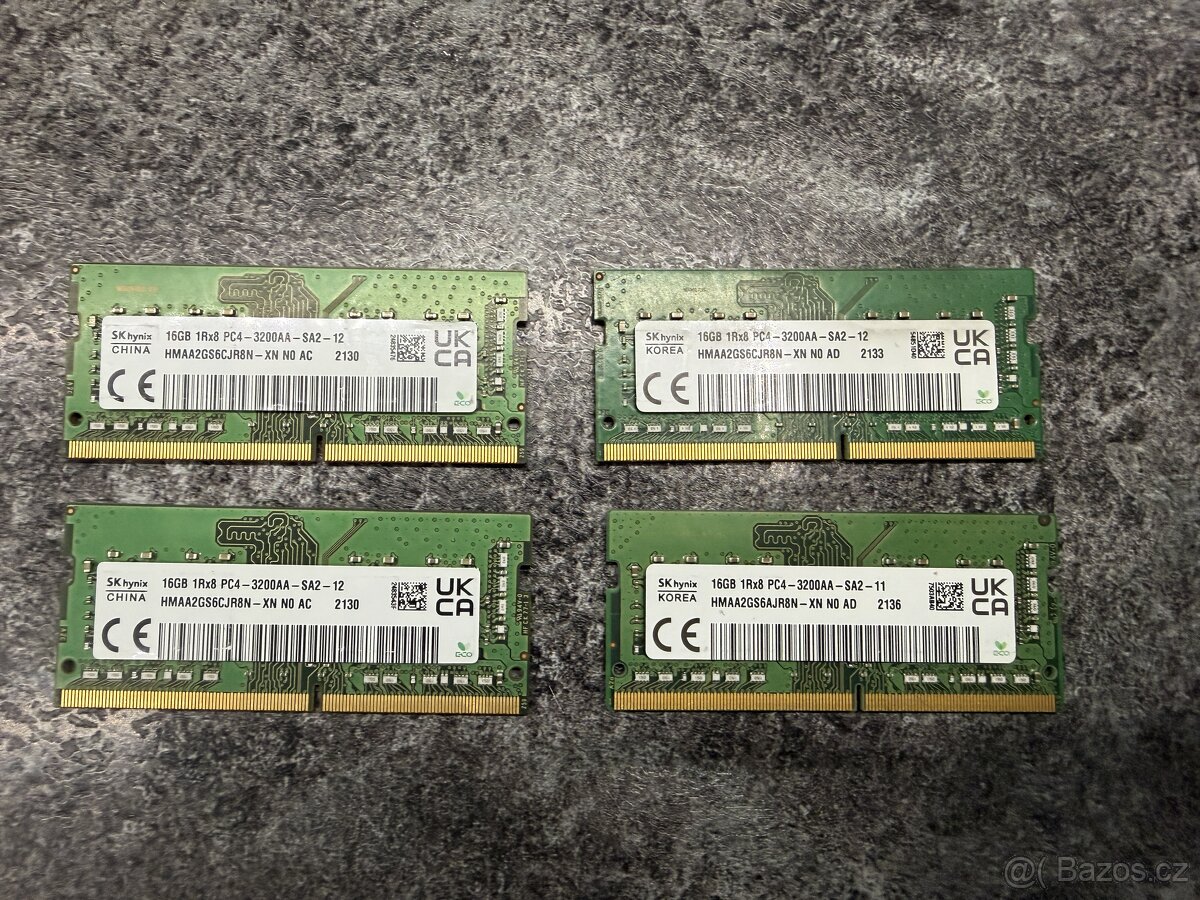 Ramky do notebooku sodimm DDR4 16GB - 2