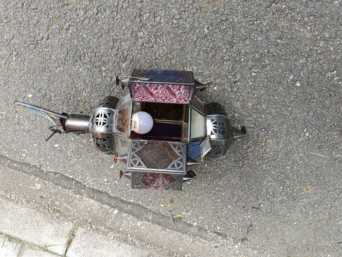 Starožitná Marocká lampa. - 2