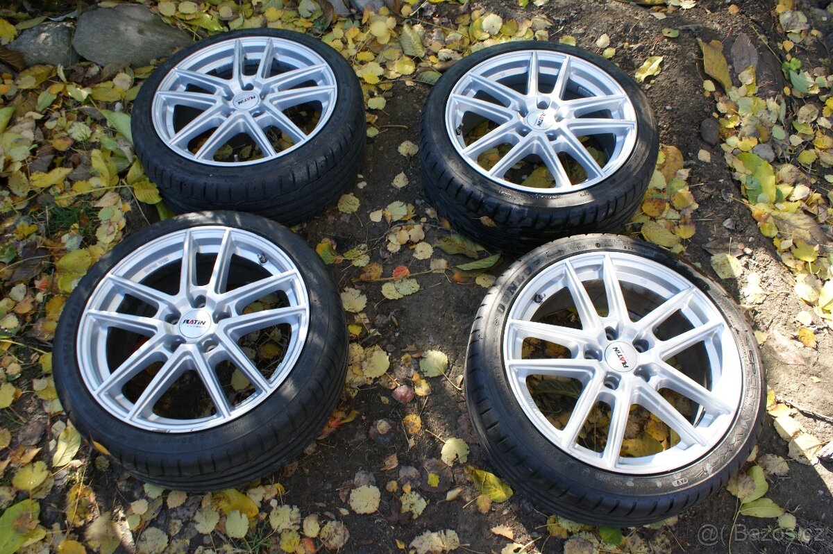 alu R17 na VW Seat Skoda Audi 5x112 pneu 215/45/17 hezká - 2