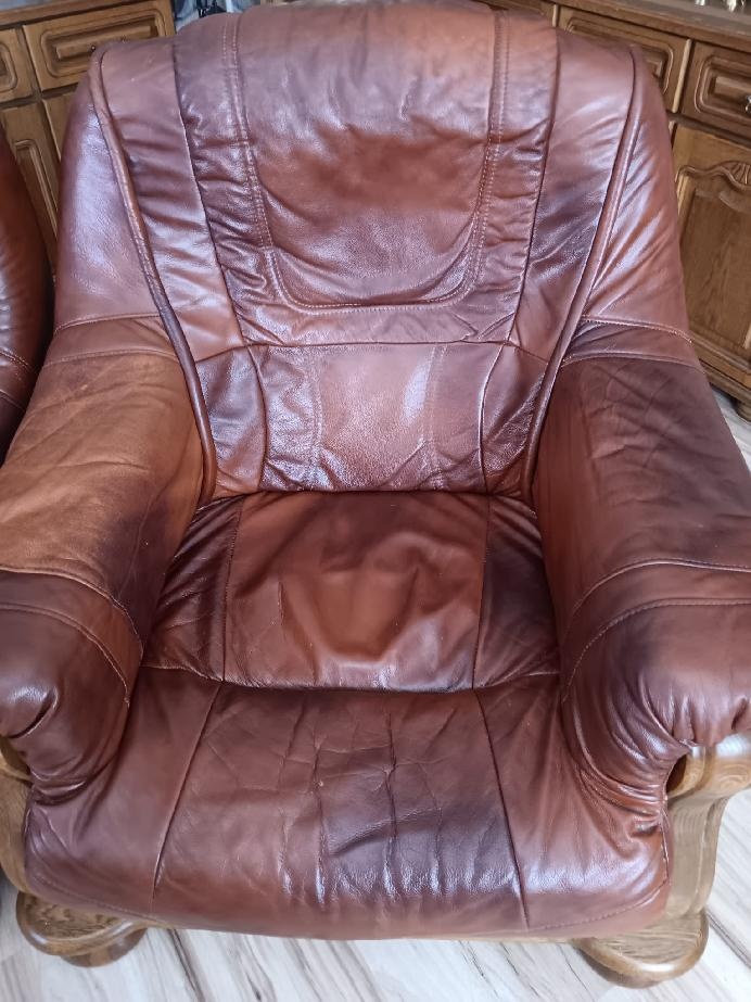 Kožená sedací souprava 3+1+1 - 2