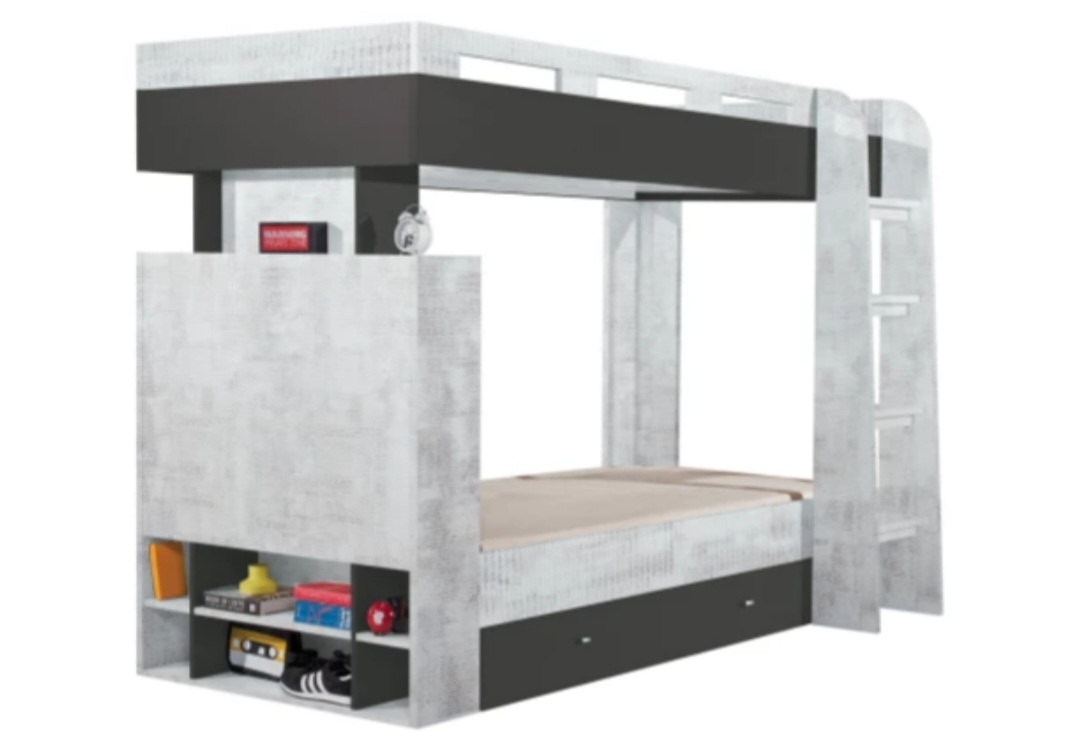 Dvoupatrová postel se zásuvkami - 2