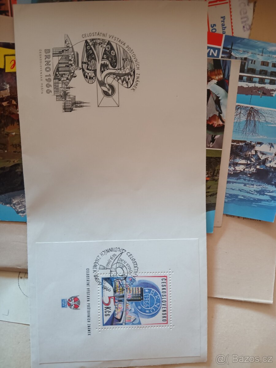 Různé dokumenty, známky, pohlednice. - 2