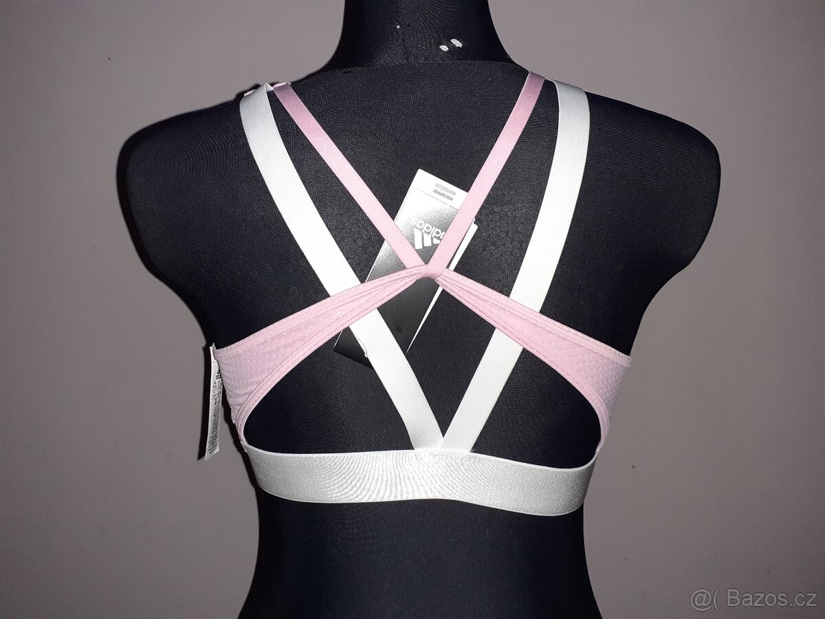 nová růžová sportovní podprsenka Adidas vel.M (38-40) - 2