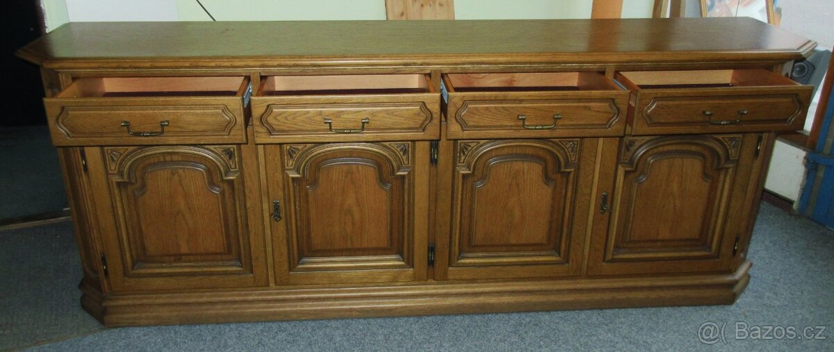 Komoda rustikální z masivu ( Dub ) - Výborný stav - 2