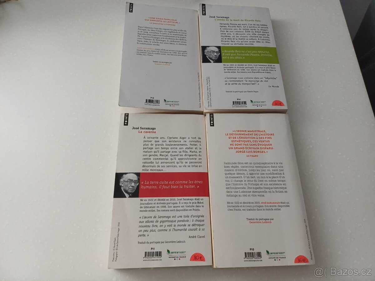 4 knihy ve FJ - Autor: José Saramago - 2