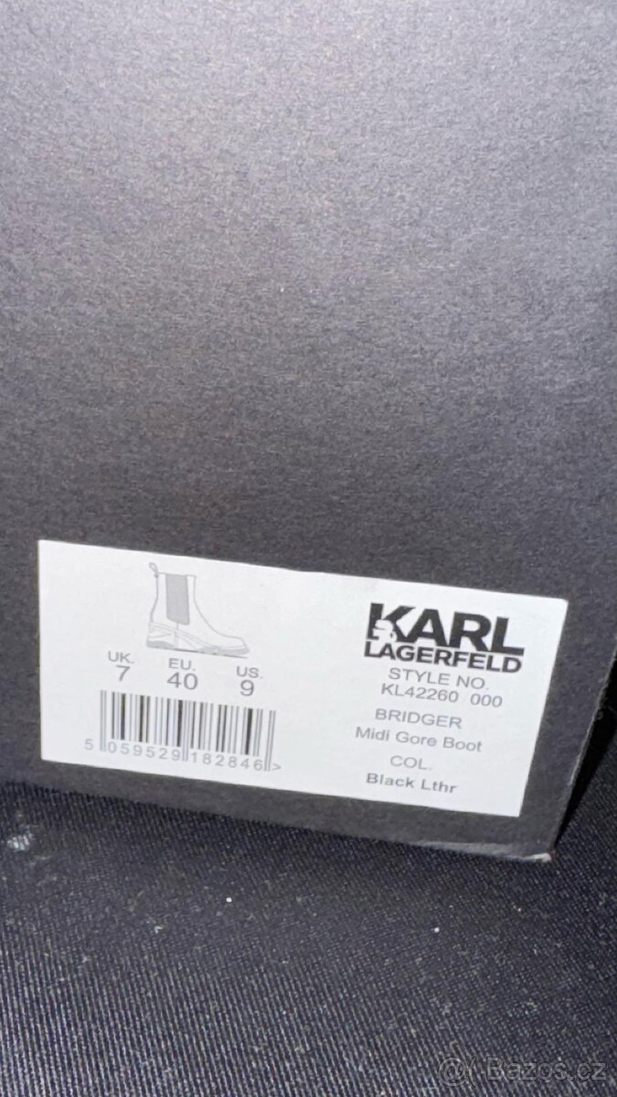 Dámské vysoké boty na platformě Karl Lagerfeld ORIGINÁL - 2