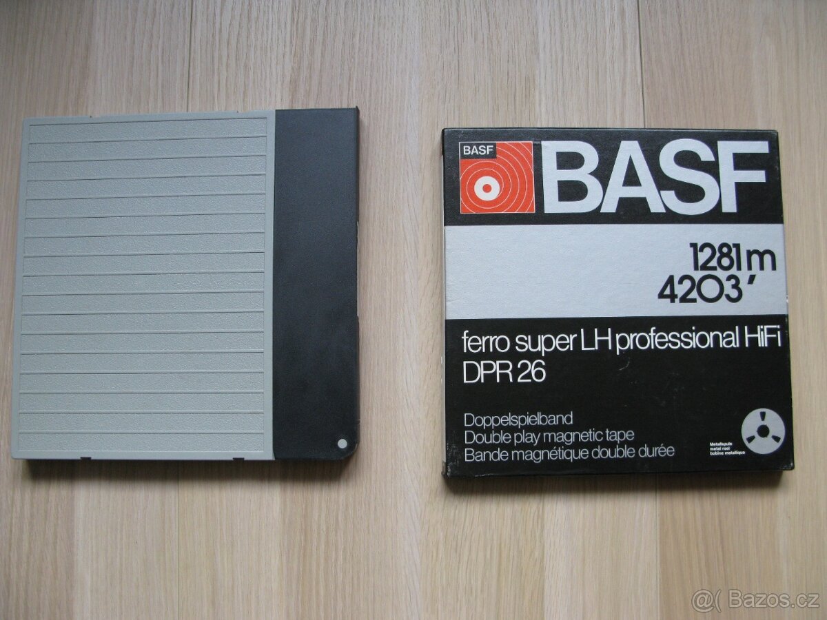 Magnetofonová páska a cívka BASF 26,5 cm - 2