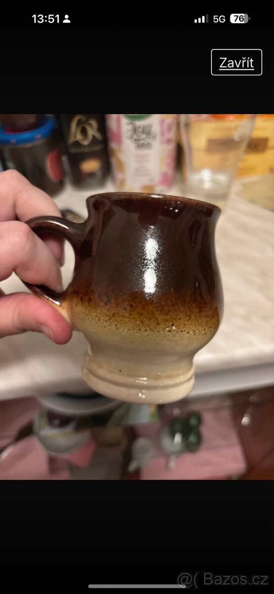 Retro Různé Hrnky, hrnecky Sklenicky a misky 10-50 Kč za kus - 2