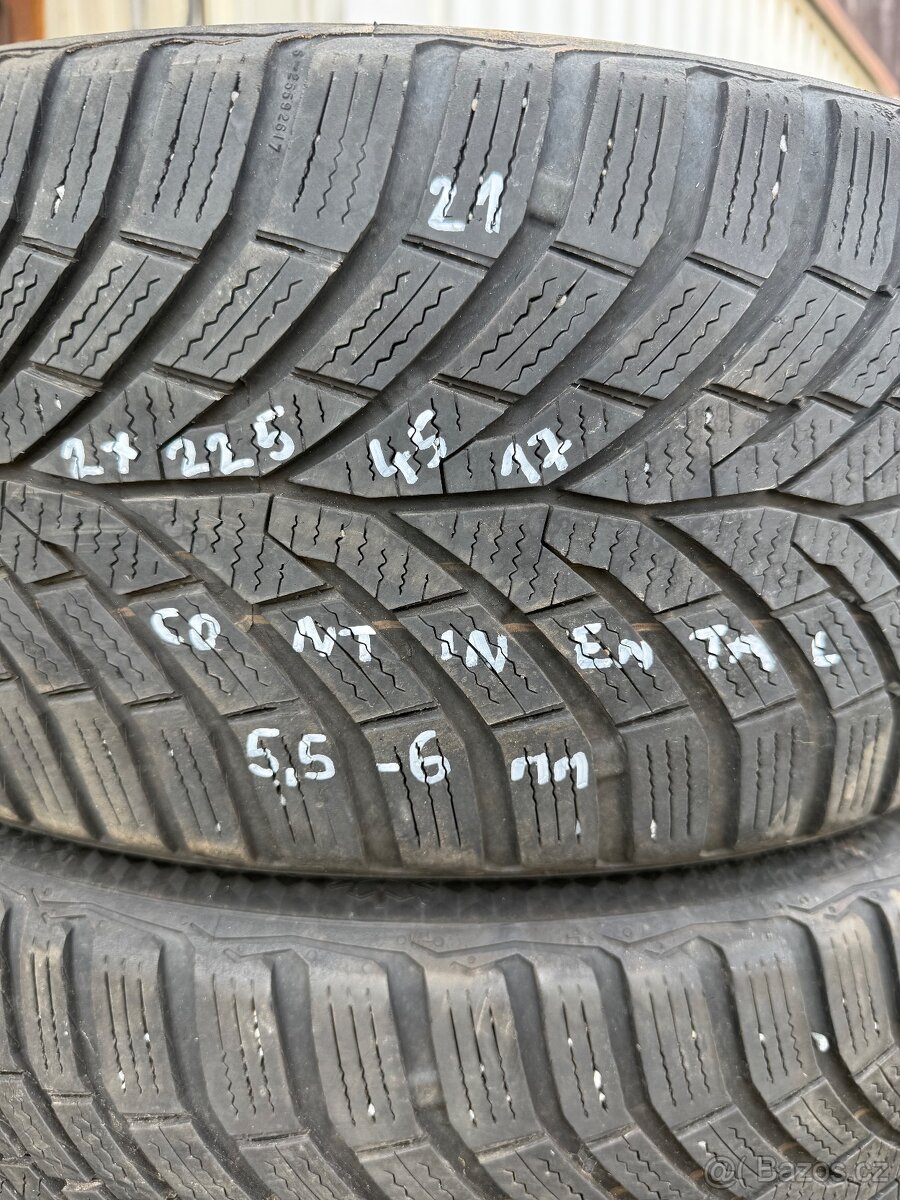 2x zimní pneu r17 225/45/17 - 2