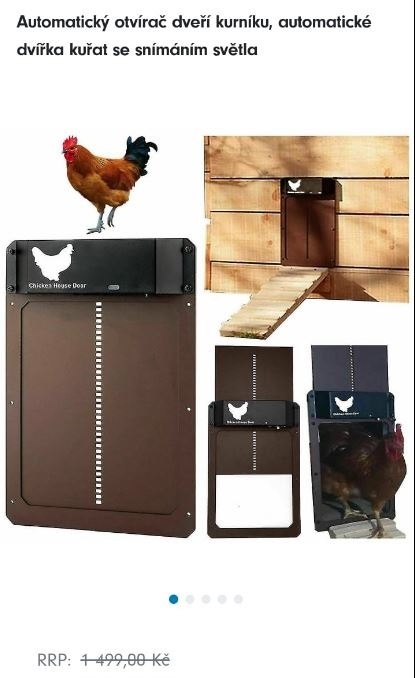 Automatická dvířka pro slepice,drůbež - 2