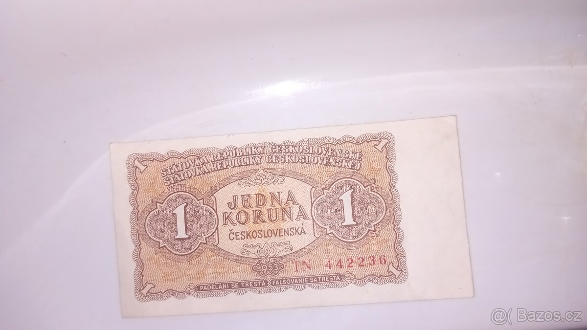 Papírová 1 koruna - 2