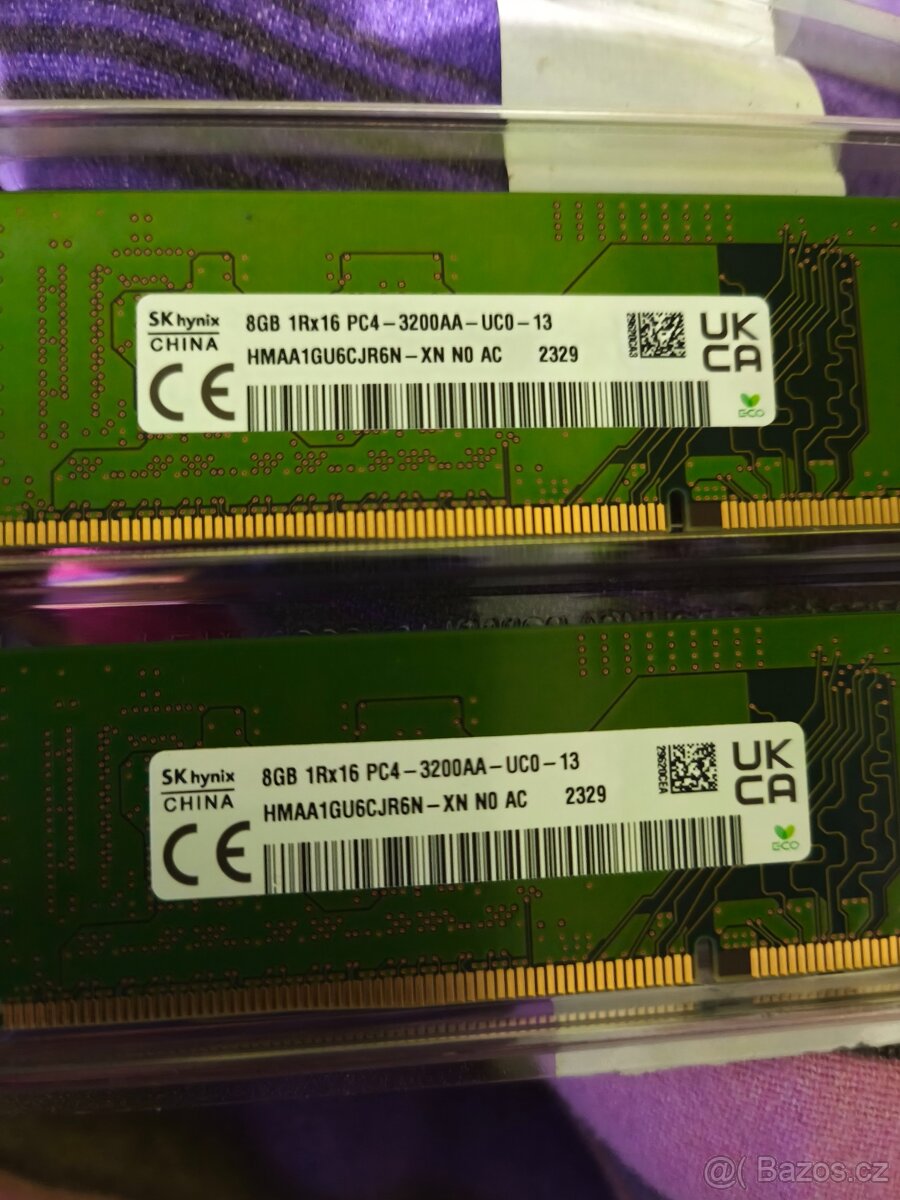 RAM paměť 16GB DDR 4 - 2