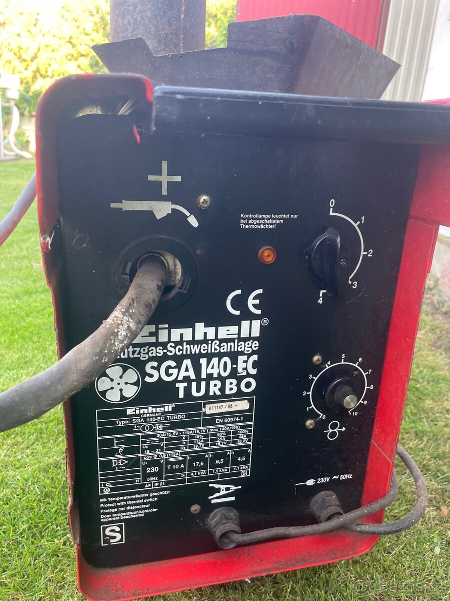 CO₂ svářečka Einhell SGA 140-EC Turbo + láhev - 2