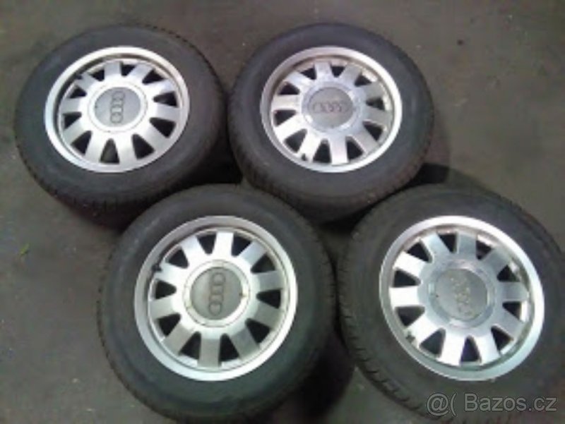 ALU Audi 5x112 + zimní pneu 15" - 2